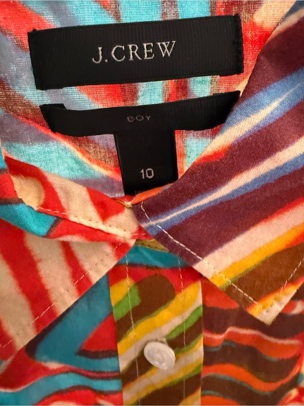 J. Crew Multicolor Geometric Button-Down Shirt - Picture 3 of 3